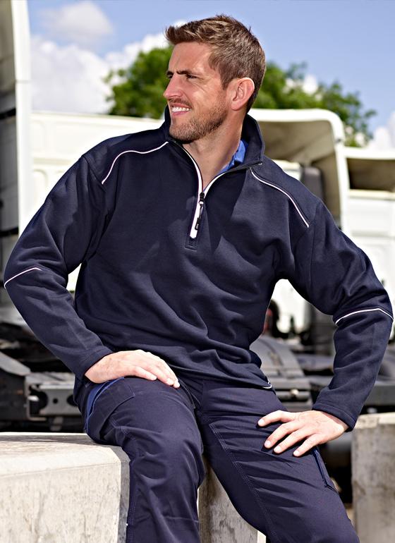 Fireback Quarter Zip Sweatshirt 1/4 Zip Sweatshirts M-1283 Active Group  | Business Supplies. Workwear. Furniture. Promotional Merchandise. Business Technology