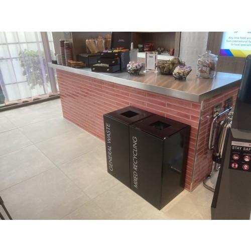 Silverline Metal Square Bin (50L, 100L or 150L) Litter Bins BSQ7H Active Group  | Business Supplies. Workwear. Furniture. Promotional Merchandise. Business Technology