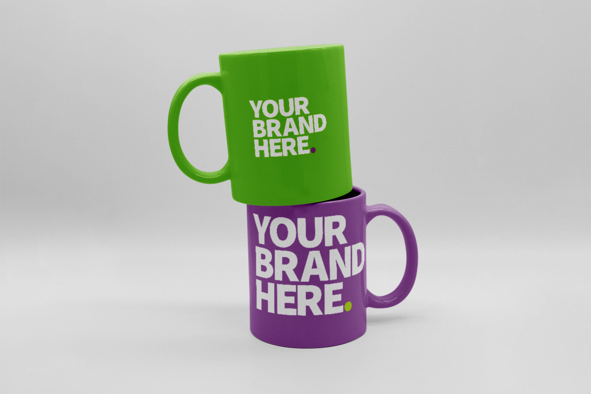 Branded cups and mugs for promotional and workplace use