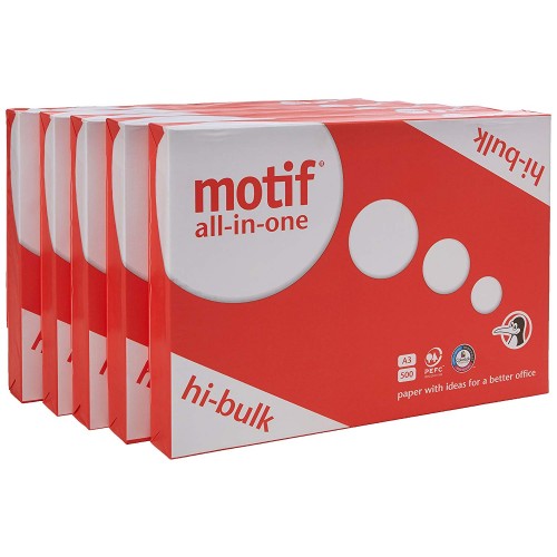 Motif Copier A3 Paper 80gsm White Ream (Pack 500) DM2468