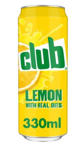 Club Lemon Soft Drink Can 330ml (Pack of 24) 382568