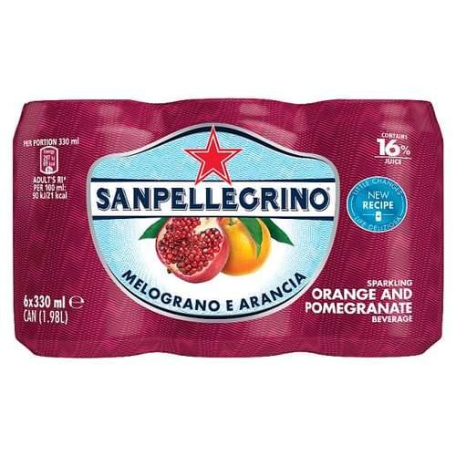 SAN PELLEGRINO MELOGRANO E ARANCIA 330ML CAN