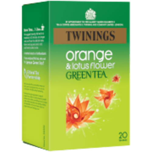 Twinings Infusion Tea Bags Green tea orange and lotus flower