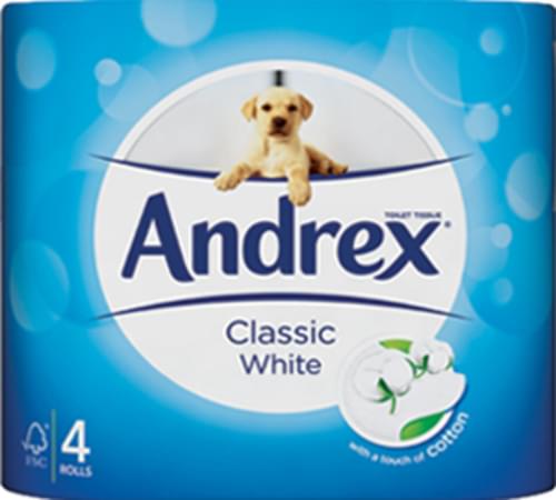ANDREX TOILET ROLL CLASSIC PK4 X 6