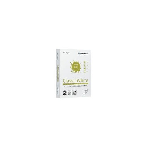 STEINBEIS CLASSIC RECYCLED WHITE PAPER A4 80G 500S