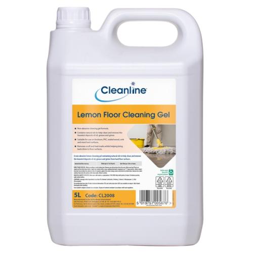 Cleanline Lemon Floor Cleaning Gel 5Ltr