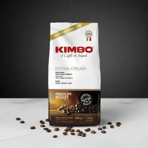 Kimbo Extra Cream - Arabica & Robusta 1kg beans