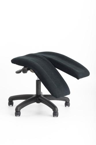 SPLIT ARTICULATED LEG REST - Black