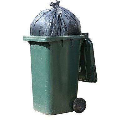 The Green Sack Co Medium Duty Wheelie - Black 686x1168x1295 Bx100 (BS100)