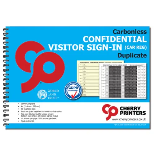 GDPR Visitor Pads Duplicate 50 Sets