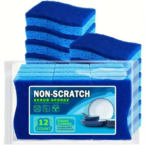 Non Scratch Sponge Scourer Blue