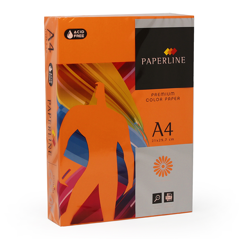 Paperline A4 80GSM  Saffron Orange