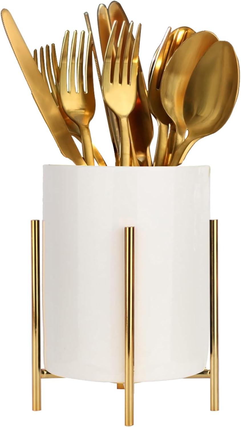LOUIE SILNA Ceramic Kitchen Utensil Holder (Large)