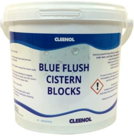 Blue Flush Cistern Blocks 24PC