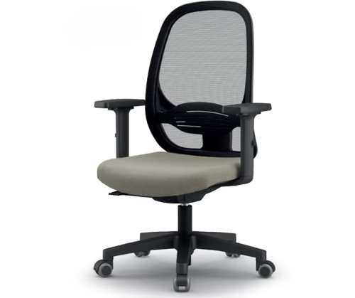Nore Operators Chair Grey Seat Black Frame