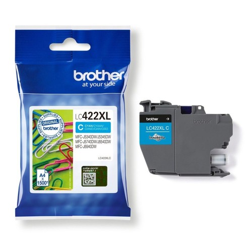 BRO HIGH YIELD CYAN INK CART LC422XLC