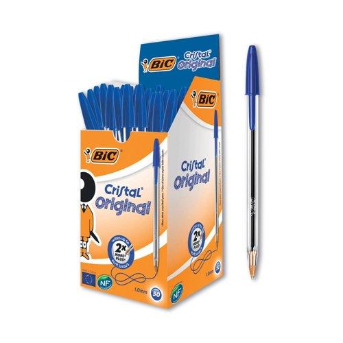 Bic Cristal Biro Med Blue Bx50