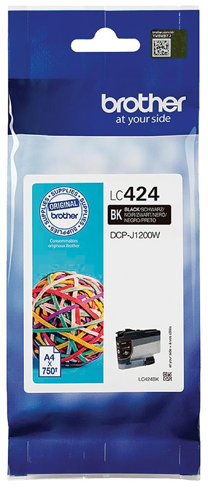 BROTHER BLACK INK CART LC424BK