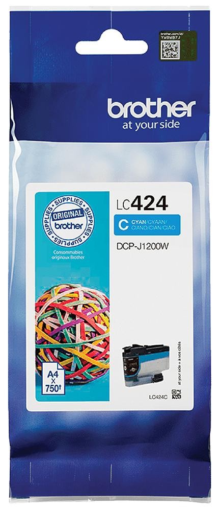 BROTHER CYAN INK CART LC424C