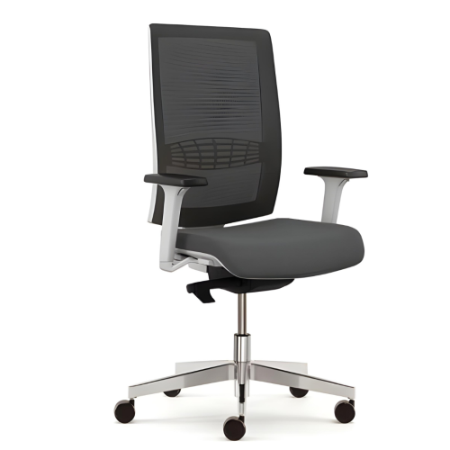 Kind Operators Chair White and Dark Grey