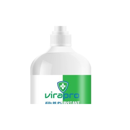 Virapro Instant Hand Sanitiser Gel Pump Dispenser 1000ml