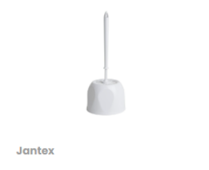 Nisbets Essentials Round Toilet Brush and Holdery White