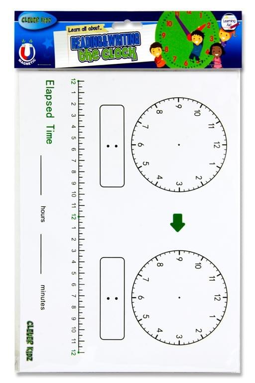 Clever Kidz Whiteboard Clock