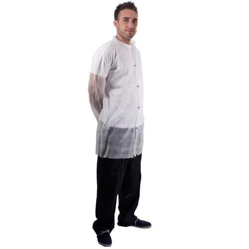N/W Vis Coat White Popper XL - 50pieces