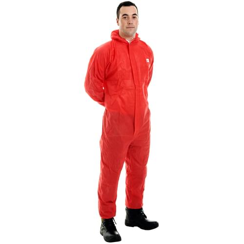 Supertex SMS disposable coverall 55g/m2 Red - 2Xlarge