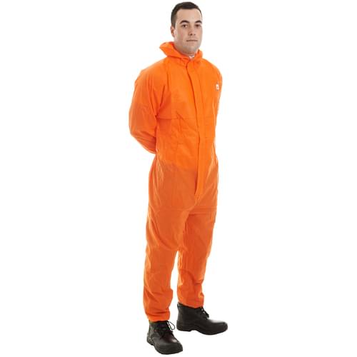 Supertex SMS disposable coverall 55g/m2 Orange - Large