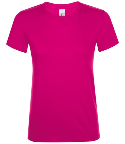 SOLS Lds Regent T-Shirt Fuchsia Size M