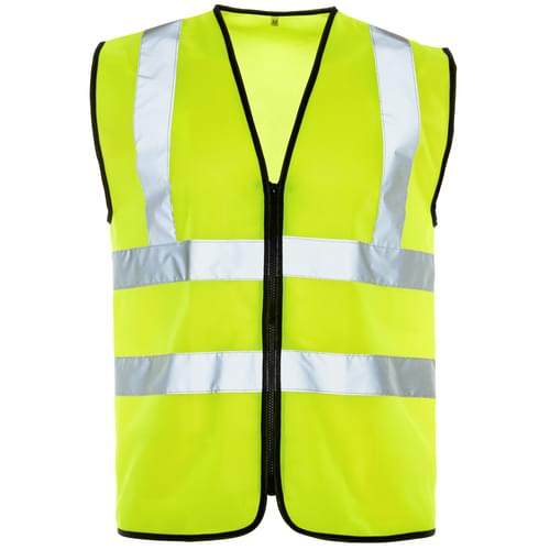HV Standard Zipped Yellow Vest - 4Xlarge