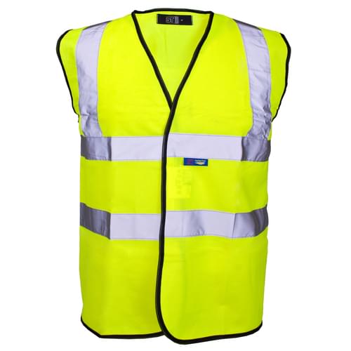 Hi-Vis Vest Yellow and Black Gio 2B C2 2X-LARGE