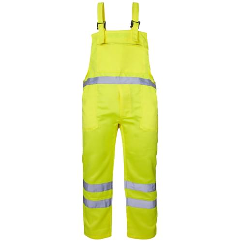 Hi Vis BIB & BRACE TROUSER Yellow EN471 C1 L