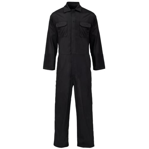 Poly Cotton Coverall black 210gms- M