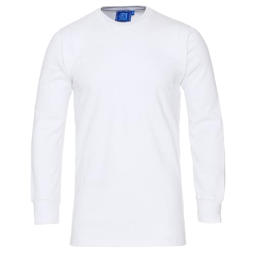 Thermal L/S polycotton 170gsm White - 3Xlarge