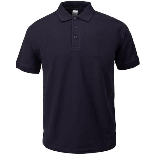 Classic - Polo Shirt Black - 200gsm Poly Cotton DT - XLarge