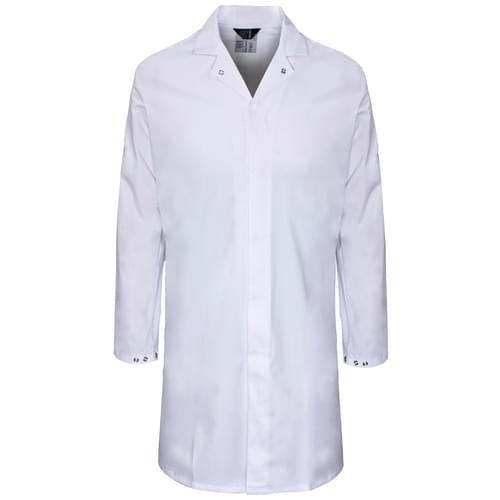 Food coat polycotton 245gsm with inside pocket - White - 2XL