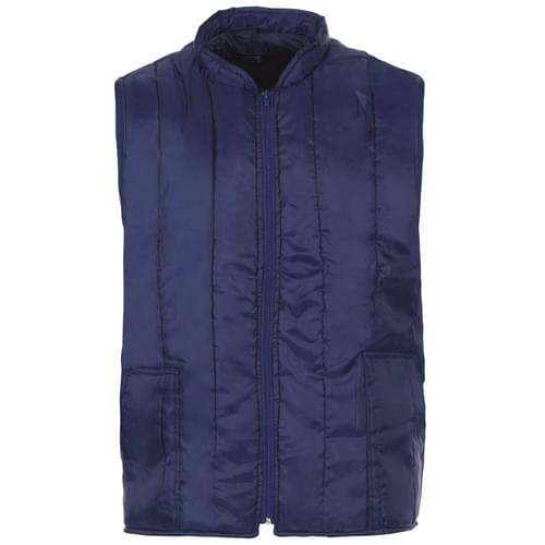 Quilted Bodywarmer-N/Blue-210T-V/Stich-Zip-2 S/Pock-180G Pad-190T Lin-4XL