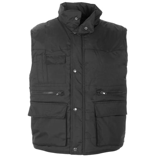 Multi pockets Body Warmer Black - 2XL