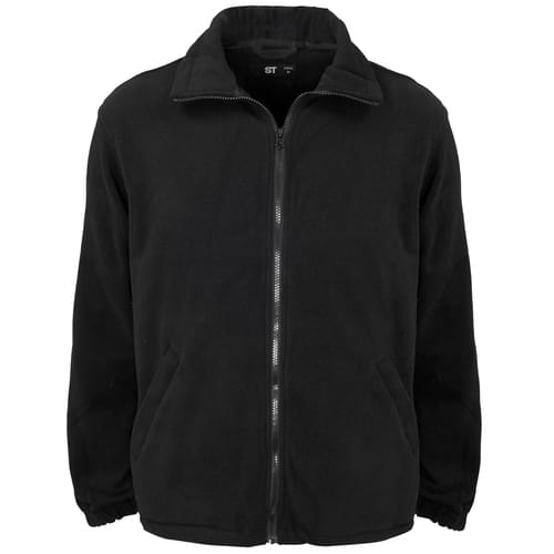 Micro Fleece Full Zip 300g 100% Poly Black Men - XL