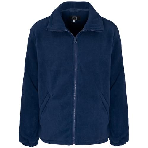 Micro Fleece Full Zip 300g 100% Poly Navy Blue Men - M