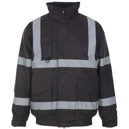Security Bomber Jacket with Tape - Navy - 2Xlarge