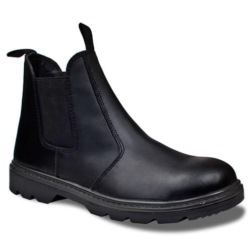 Dealer Boot Black Grain Leather S1P Standard Size-9