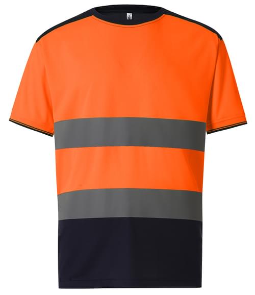 Yoko Two Tone T-Shirt Orange/navy Size XXL