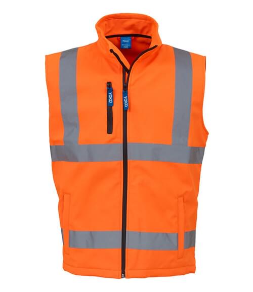Yoko Softshell Gilet Orange Size S