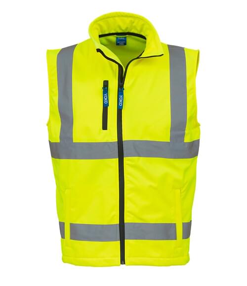 Yoko Softshell Gilet Yellow Size S