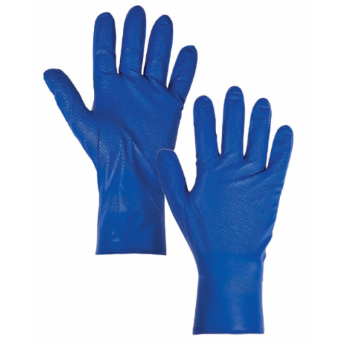 SuperTouch Blue Fish Scale Nitrile Powder Free Gloves MEDIUM box 50
