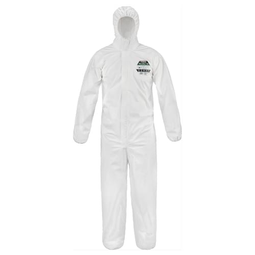 Micromax NS white coverall with hood size Xlarge