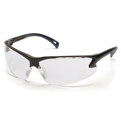 VENTURE 3 CLEAR LENS ANTI-FOG - VENTED BLACK FRAME **MTO**